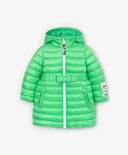 Palton căptușit de tranziție cu glugă verde de la Gulliver