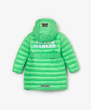 Palton căptușit de tranziție cu glugă verde de la Gulliver