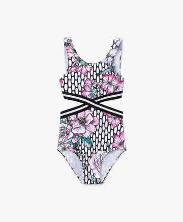 Costum de baie floral dintr-o piesă, Gulliver