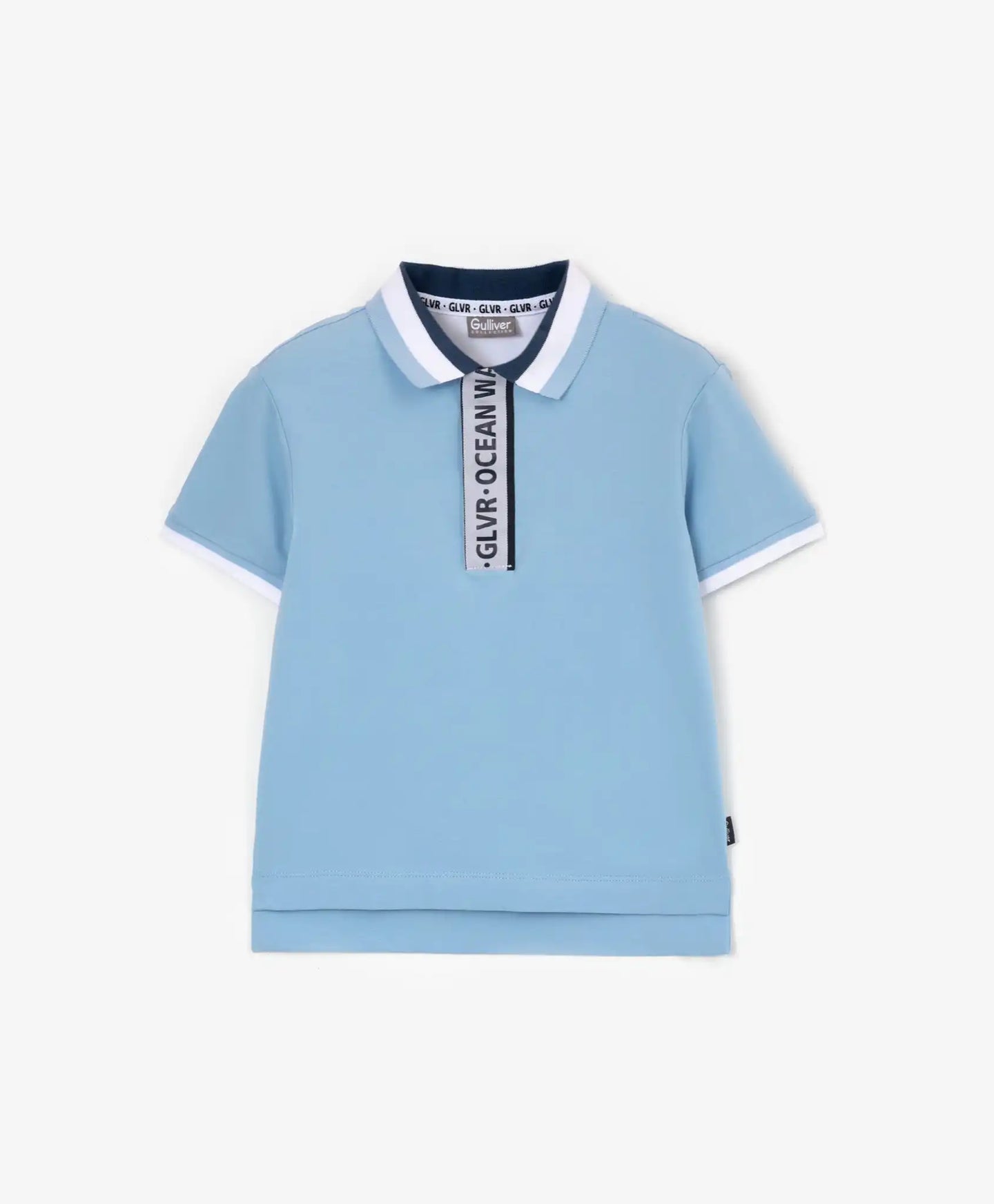 Polo cu mânecă scurtă, albastru, Gulliver