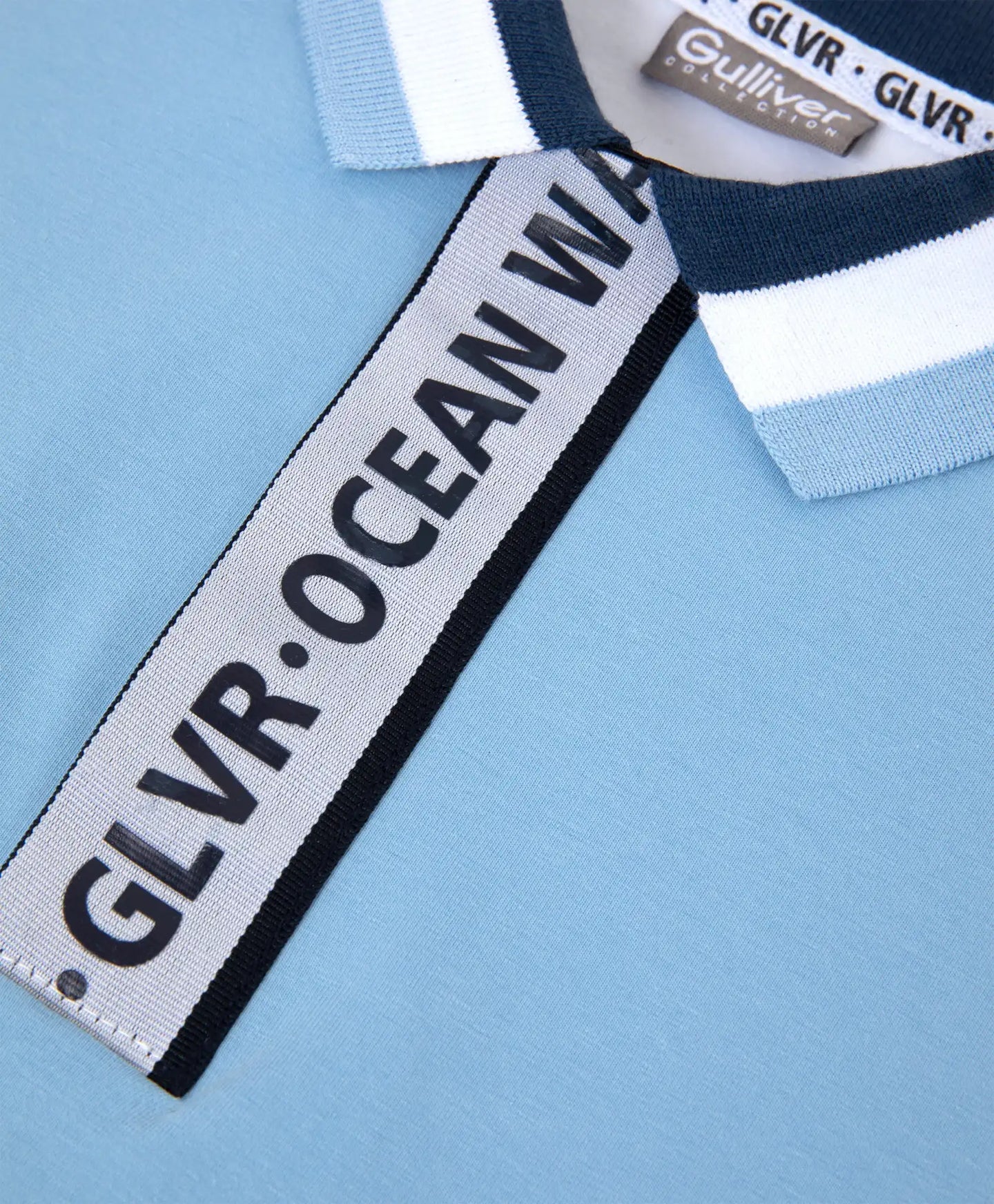 Polo cu mânecă scurtă, albastru, Gulliver