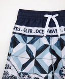 Pantaloni scurți de baie cu imprimeu, Gulliver