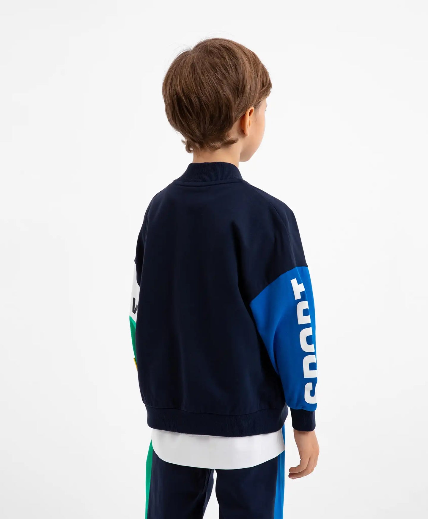 Hanorac din material fleece cu fermoar în stil colorblock Gulliver