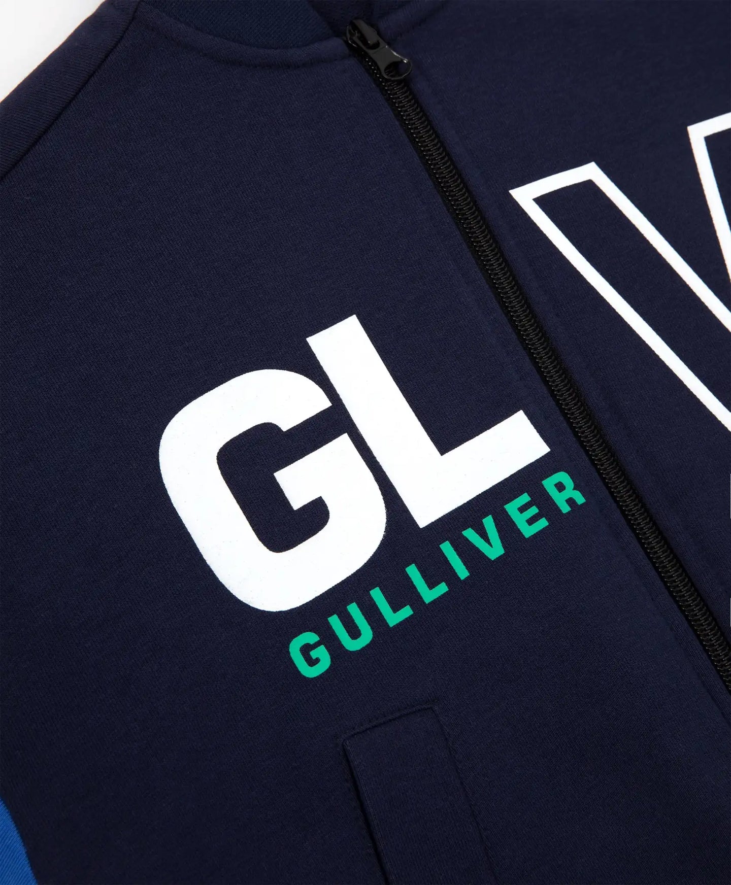 Hanorac din material fleece cu fermoar în stil colorblock Gulliver