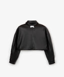 Trench din piele negru transformabil, Gulliver