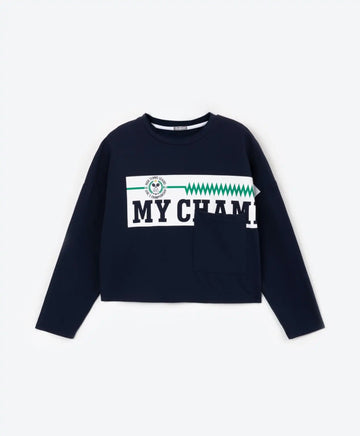 Tricou cu mâneci lungi albastru, Gulliver