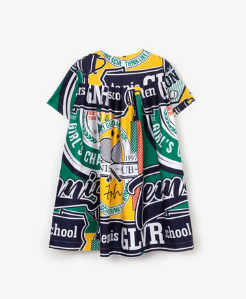 Rochie colorată din poplin, Gulliver