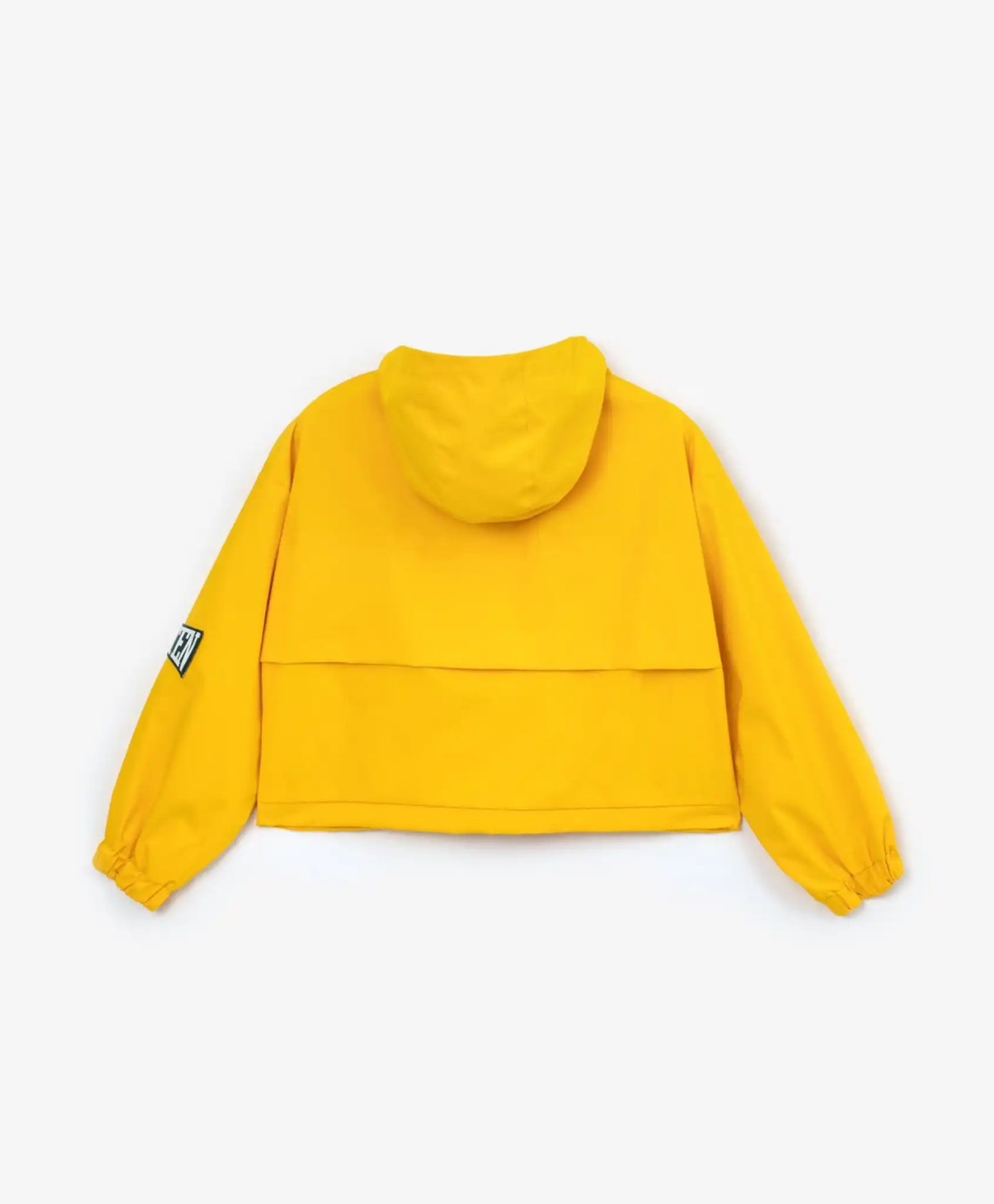 Anorak coupe-vent din material impermeabil gros, galben, cu glugă, Gulliver