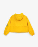 Anorak coupe-vent din material impermeabil gros, galben, cu glugă, Gulliver