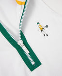 Rochie tip tenis cu guler polo și fermoar - albă, Gulliver