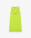 Сарафан с имитация на зелен за МОМИЧЕ основен изглед