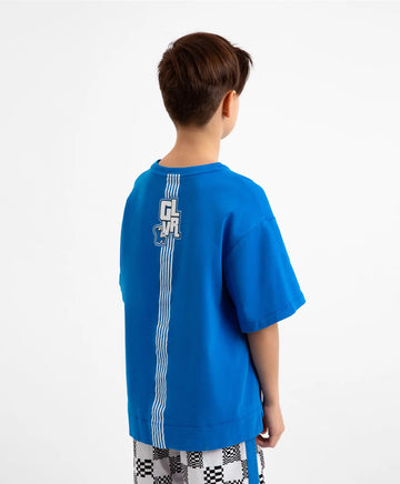 Tricou cu mânecă scurtă, albastru, Gulliver