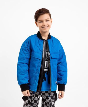 Jachetă de tranziție oversize albastră de la Gulliver