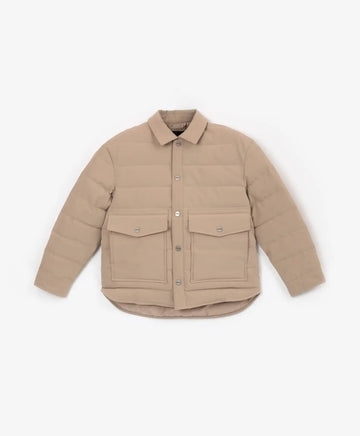 Jachetă de tranziție mată bej din pelerină de la Gulliver