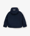 Jachetă de tranziție mată albastru cu glugă de la Gulliver