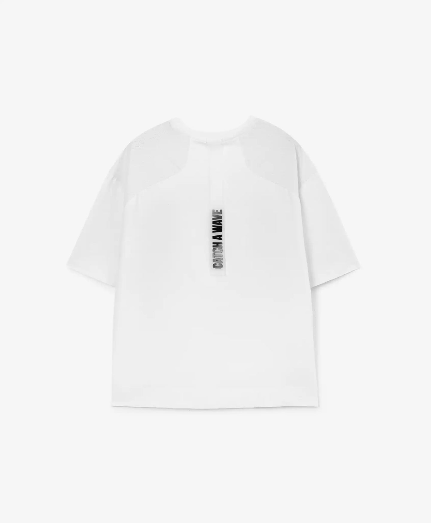 Tricou cu mânecă scurtă și imprimeu mare, alb, Gulliver