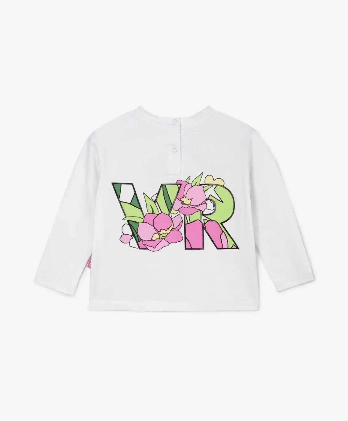 Tricou cu mânecă lungă și imprimeu mare, alb, Gulliver