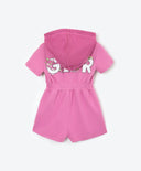 Salopetă tricotată cu glugă – roz, Gulliver