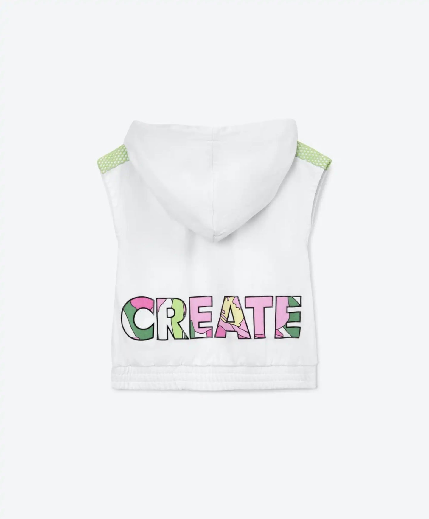 Vestă cu glugă, alb, Gulliver