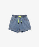 Тънки дънкови сини шорти за МОМИЧЕ основен изглед