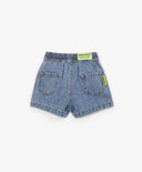 Pantaloni scurți subțiri din denim cu talie elastică – albaștri, Gulliver