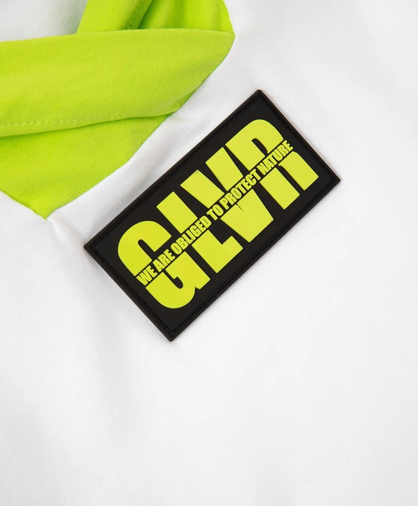 Tricou tricotat cu glugă, alb, Gulliver