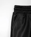 Pantaloni din piele ecologică cu căptușeală din bumbac – negri, Gulliver
