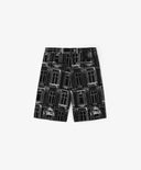 Pantaloni scurți din bumbac, negri, Gulliver