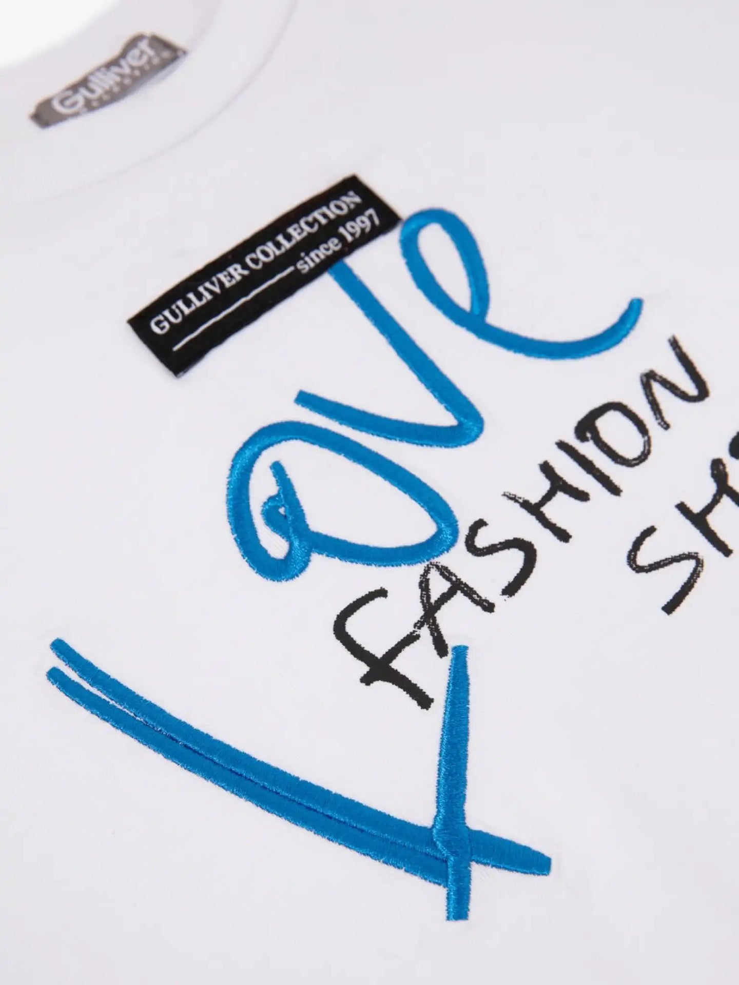 Tricou cu siluetă oversize și broderie, Gulliver