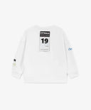 Hanorac alb cu imprimeu interesant pentru fete Gulliver