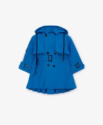 Palton dublu cu nasturi de culoare albastru cobalt modern de la Gulliver