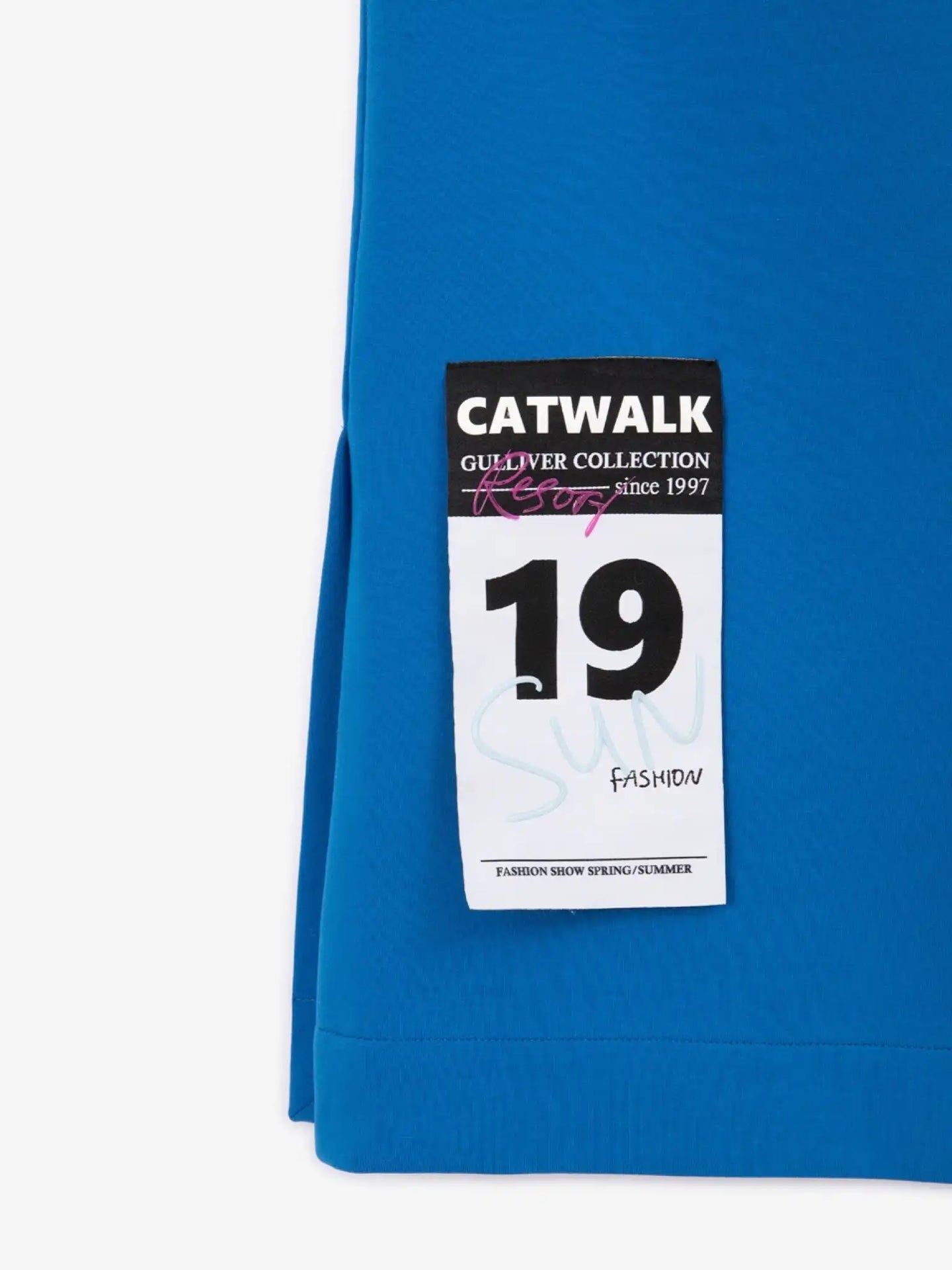 Pantaloni tricot cu siluetă palazzo și tăieturi laterale înalte, Gulliver