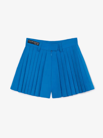 Pantaloni scurți plisati în nuanță modernă de albastru cobalt, Gulliver