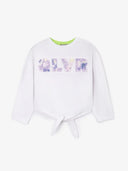 Тениска с връзки на за МОМИЧЕ основен изглед