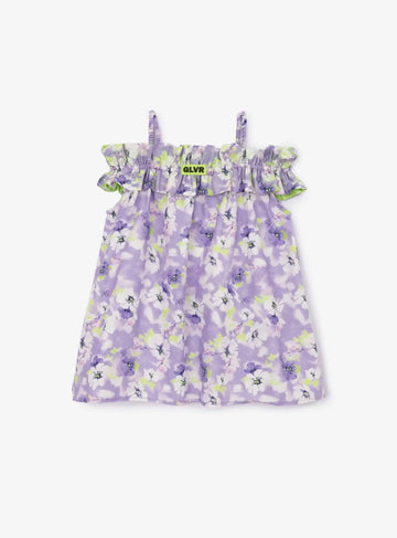 Sărafan din poplin cu imprimeu floral de la Gulliver