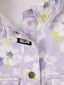 Jachetă din denim cu imprimeu floral delicat, Gulliver