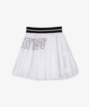 Fustă albă, din material subțire transparent, cu căptușeală din bumbac, pentru fată, Gulliver