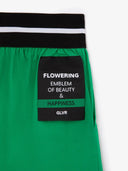 Pantaloni subțiri din poplin cu siluetă palazzo, Gulliver