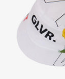 Panama albă din poplin cu imprimeu floral pentru fete Gulliver