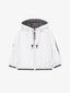 Coupe-vent cu broderie voluminoasă, alb, pentru băiat, Gulliver