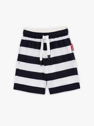 Pantaloni scurți tricot cu dungi și buzunar din plasă, Gulliver