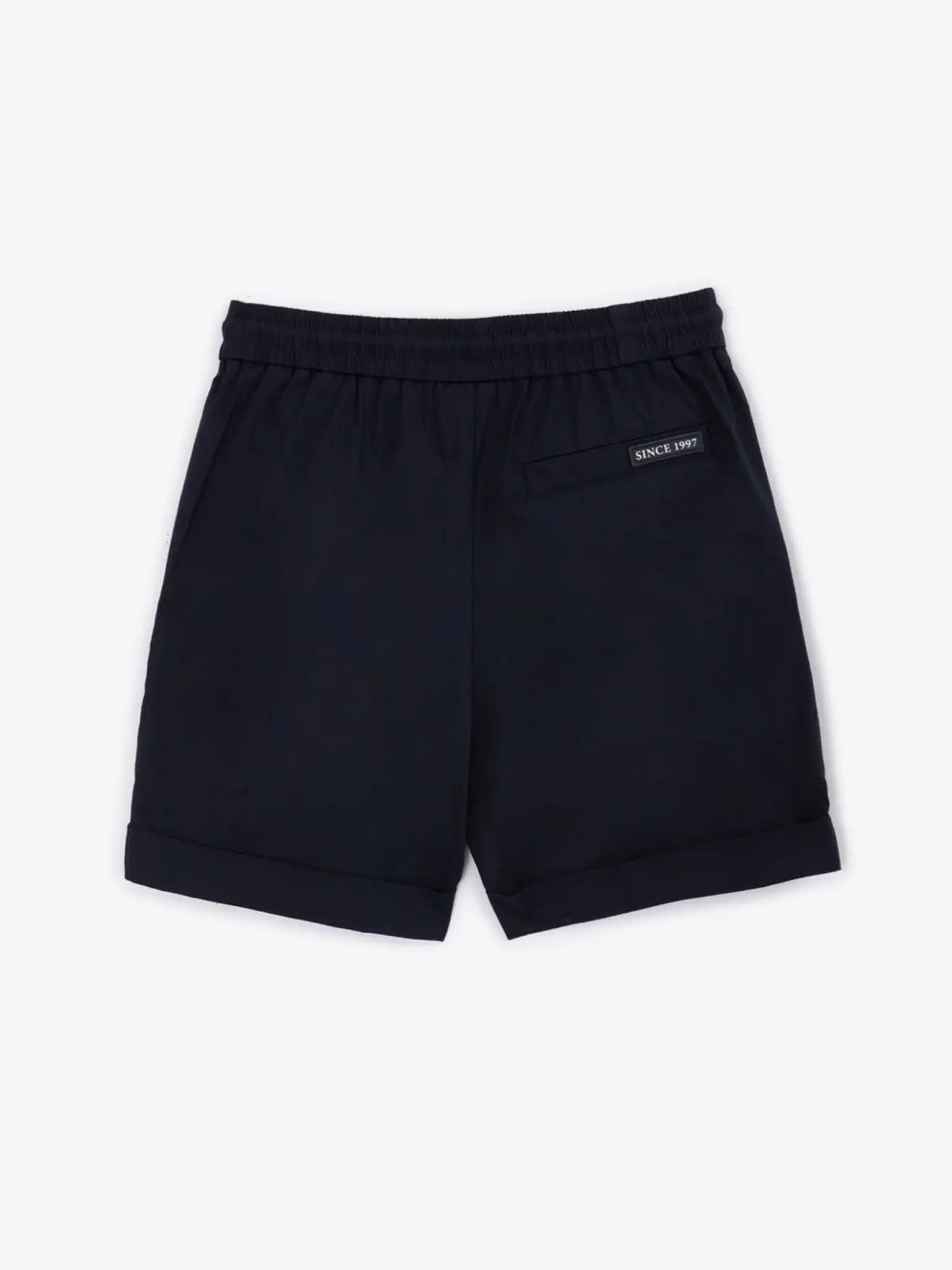 Pantaloni scurți cu tiv răsucit, albaștri, pentru băiat, Gulliver