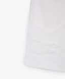 Pantaloni scurți din denim alb, cu efect de deteriorare, pentru băiat, Gulliver