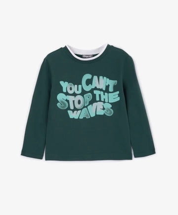 Longsleeve gri pentru băiat, Gulliver