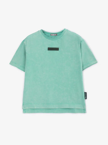 Tricou verde laconic cu colorare modernă pentru băiat, Gulliver