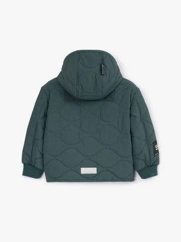 Jachetă strânsă cu glugă gri pentru băieți de la Gulliver