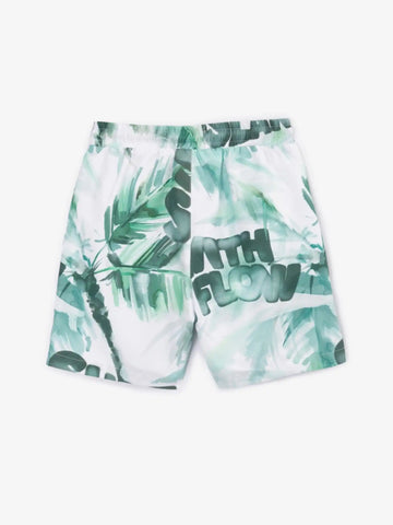 Pantaloni scurți de baie cu imprimeu acuarelă, Gulliver