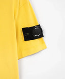 Tricou galben cu decor laconic pentru băiat, Gulliver