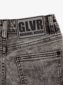 Pantaloni scurți din denim cu vopsea marmorată, Gulliver