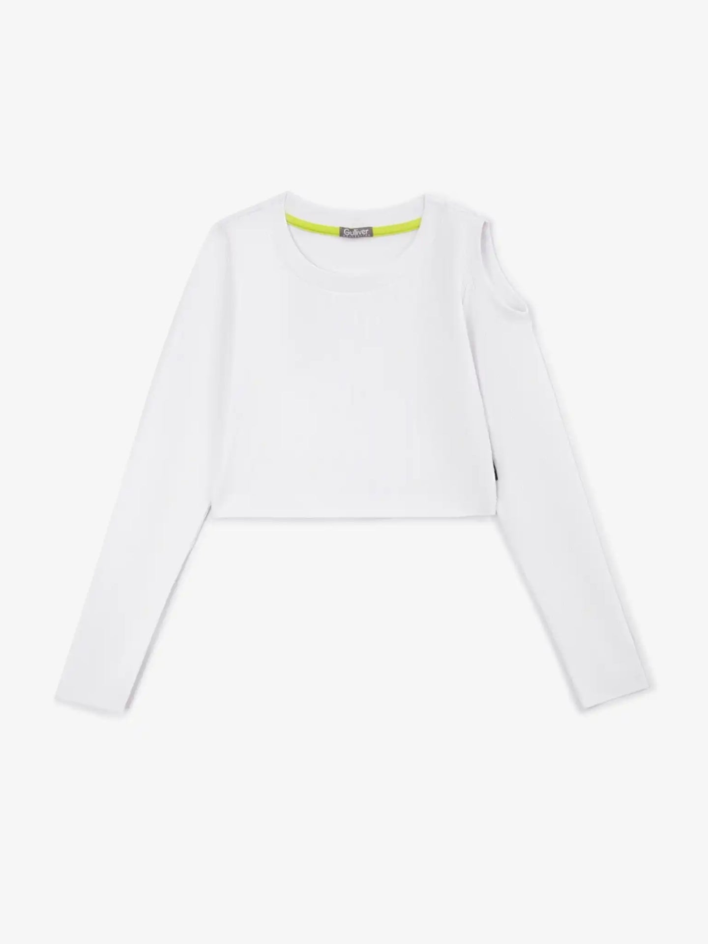 Crop-top original cu „picătură” care dezvăluie umărul, Gulliver